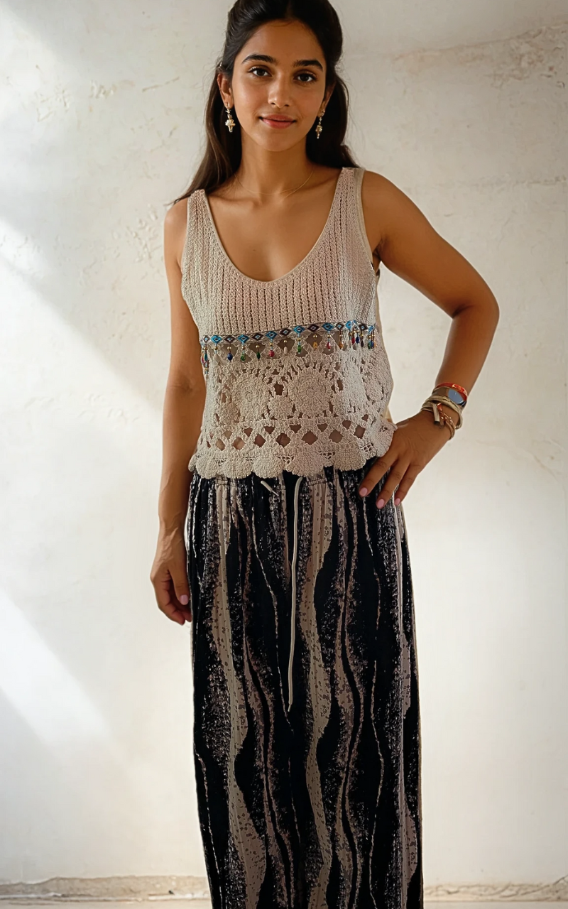 Blusa de crochet - Bohemia